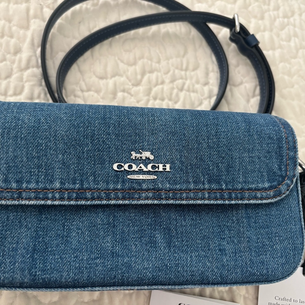 Coach Blue Denim Crossbody Bag